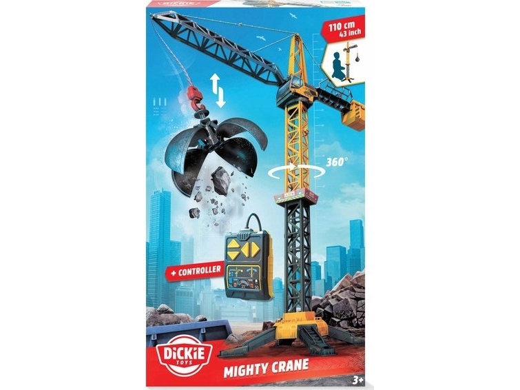 Dickie Toys Baufahrzeug Modell Mighty Crane Fertigmodell Baufahrzeug Modell (203729022)