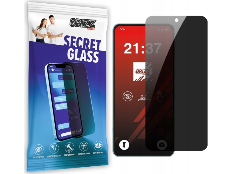 Grizzglass Sichtschutz-/Privacy-Glas Grizzglass Secretglass Für Samsung Galaxy M55s