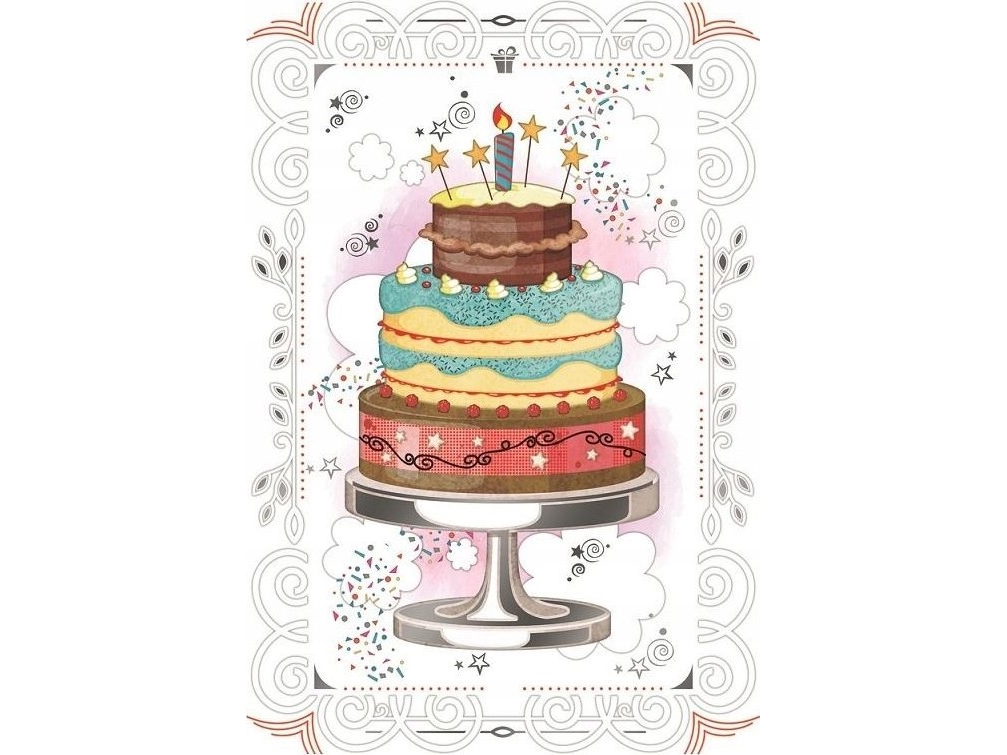 Da Vinci Karnet 12X18 Cm B-Bd 502 095 + Umschlag Tort