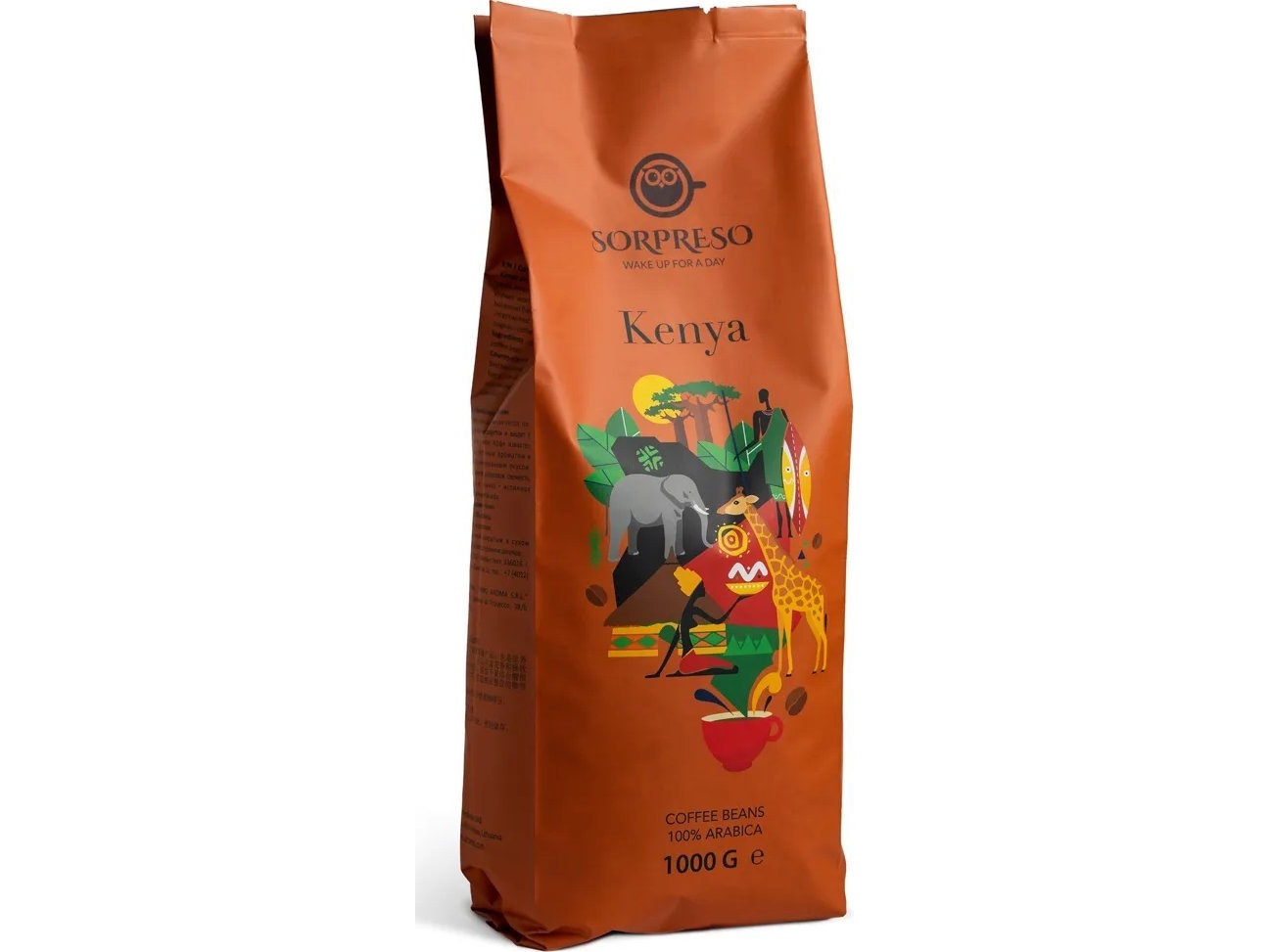 Kawa ziarnista Melitta Kavos pupelės SORPRESO KENYA (1kg)