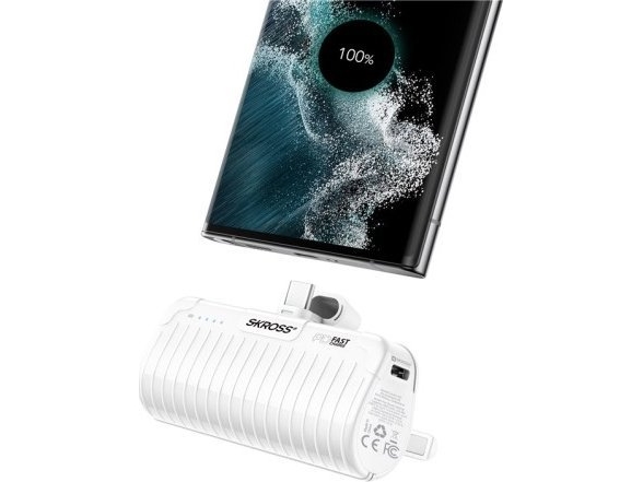 Skross Power Stand 18.5 W 5000 Mah - Powerbank Und Smartphone-Staender In (Skpb0003rpscn)