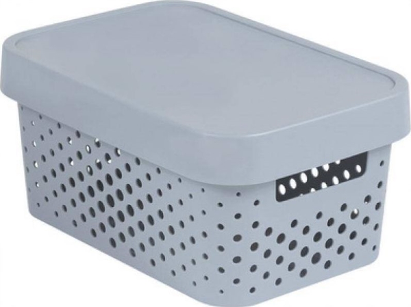 Curver Infinity 4.5L Hellgrau Durchbrochener Behälter Mit Deckel (229117)