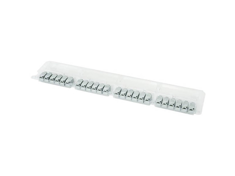 Telegärtner 100023233 RJ-stikforbindelse 100023233 RJ45 koblingskabinet Zinkgrå 24 stk