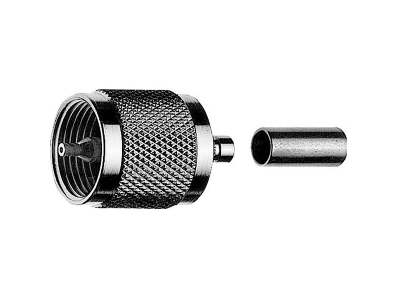Telegärtner 100024325 100024325 Uhf-Stecker Stecker Stecker, Gerade 50 Ω 1 Stück