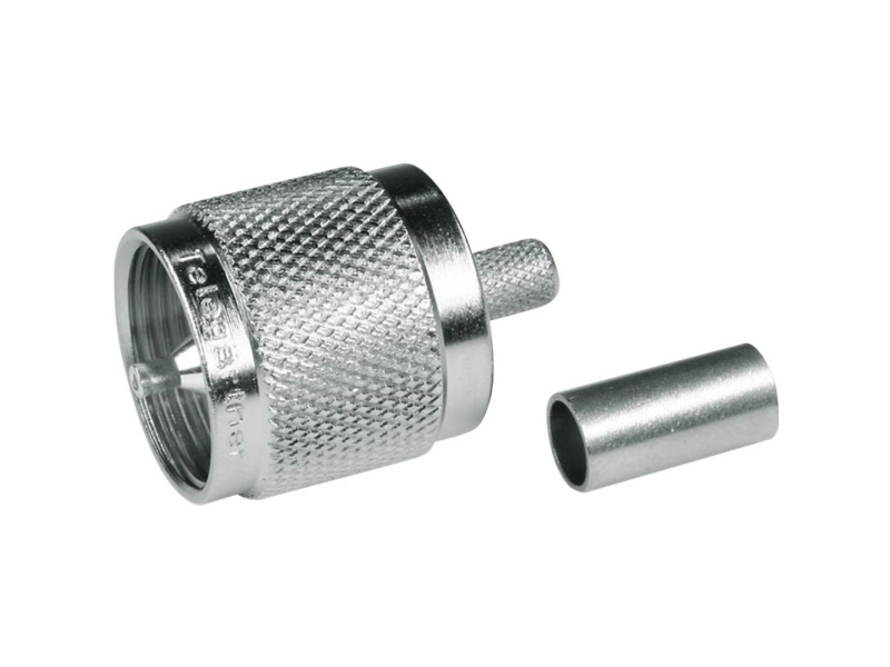 Telegärtner 100024322 100024322 Uhf-Stecker Stecker Stecker, Gerade 50 Ω 1 Stück