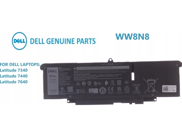57wh Lithium Ion Battery For Latitude Laptops