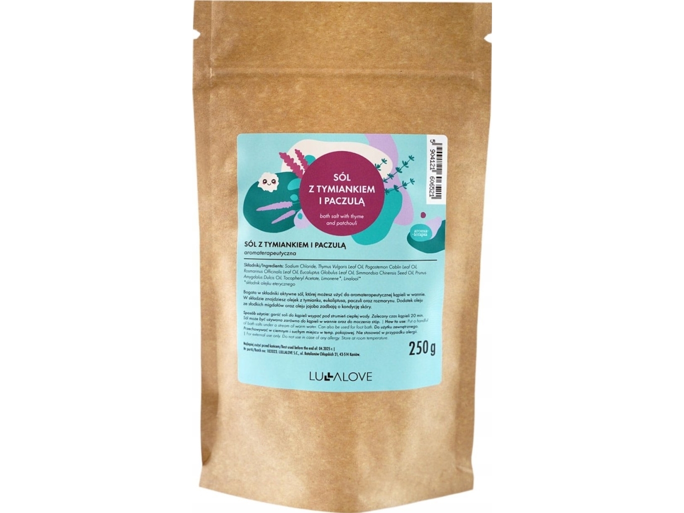 LullaLove Lullalove, sæbe med timian og paczula, 250 g