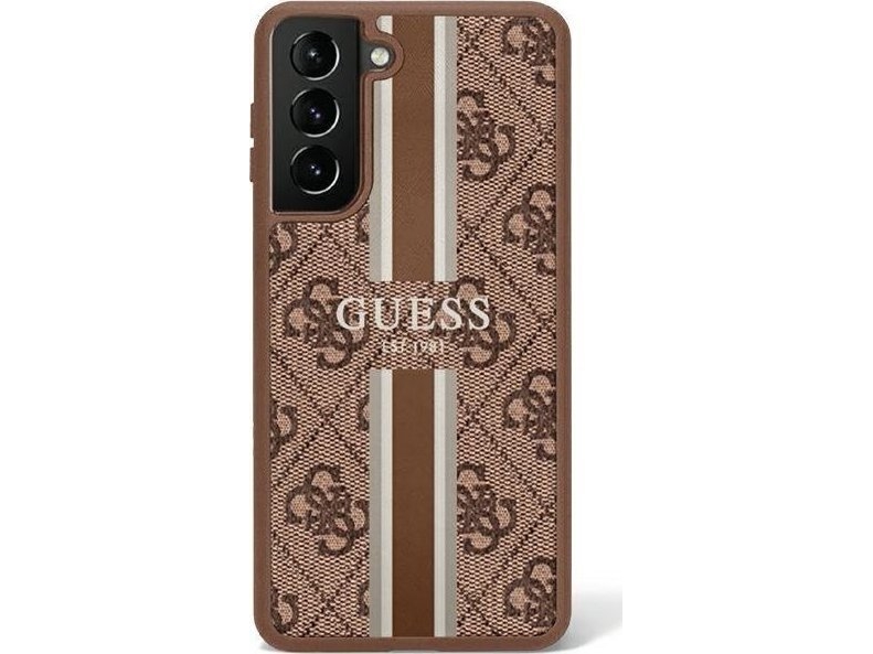 Guess Fodral Guhcs23sp4rpsw Samsung Galaxy S23 Brunt/brunt Hårdplastfodral 4g Printed Stripe
