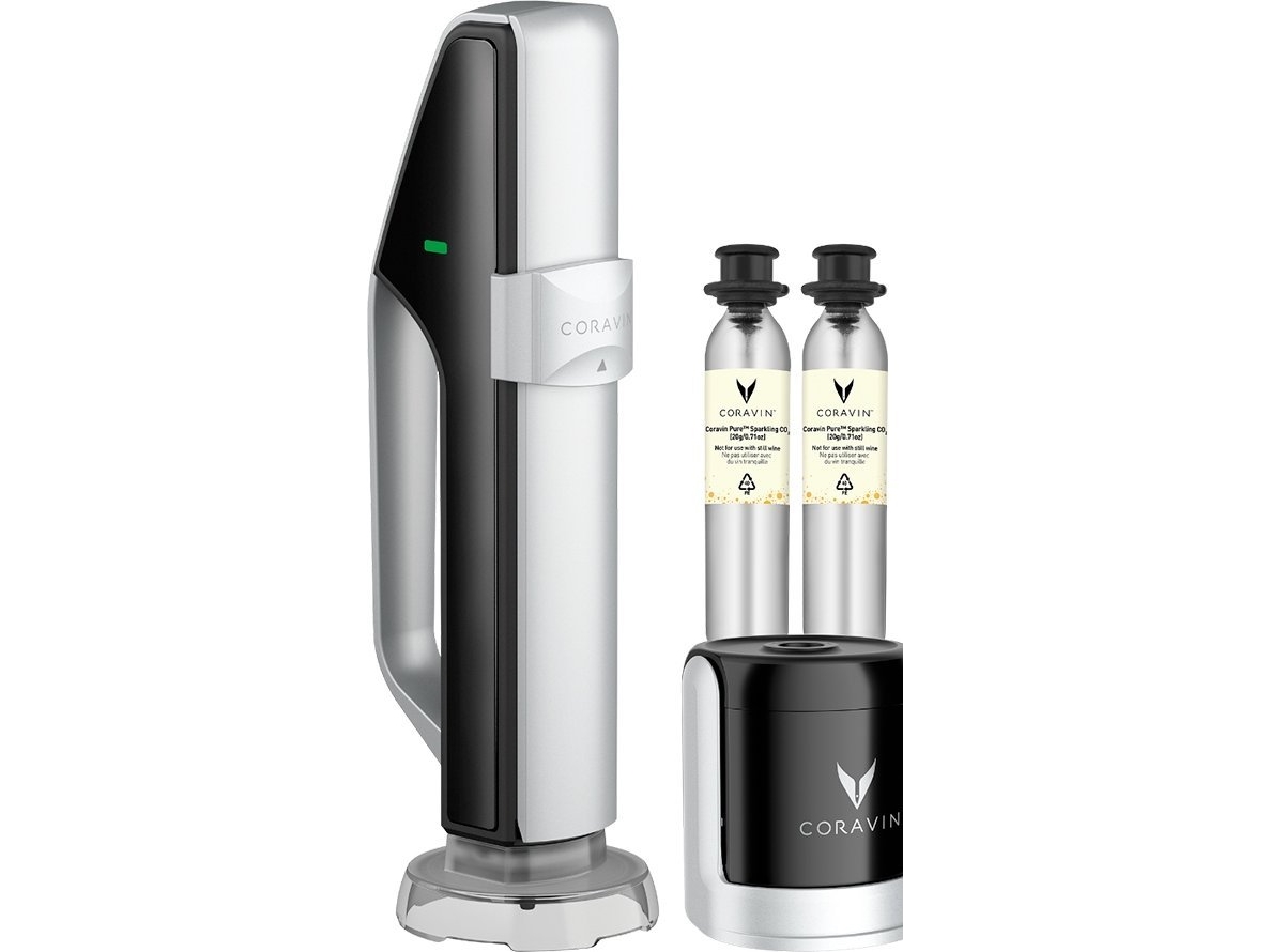 Coravin Coravin Sparkling is the sparkling wine preservation system that allows you to open a bottle one weekend, then finish it at brunch the next. | Bordssättning - Bar & vin - Korköppnare | GameStuff