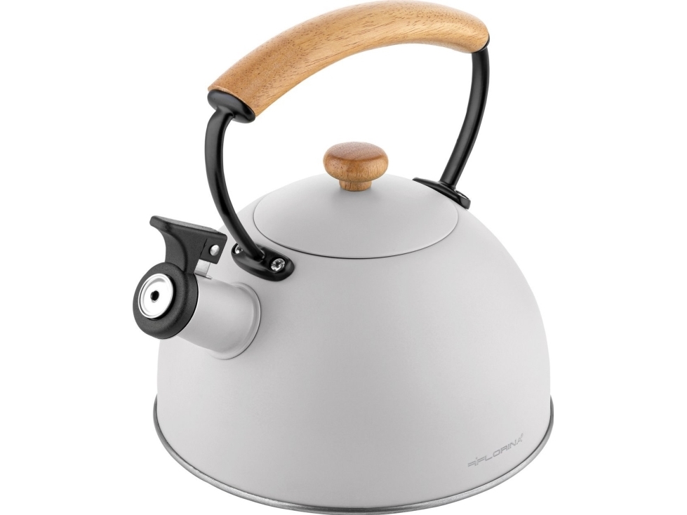 Florina vattenkokare i rostfritt stål 1,8 l New Natura Line grå | Köksapparater - Köksmaskiner - Spannmålskvarn | GameStuff