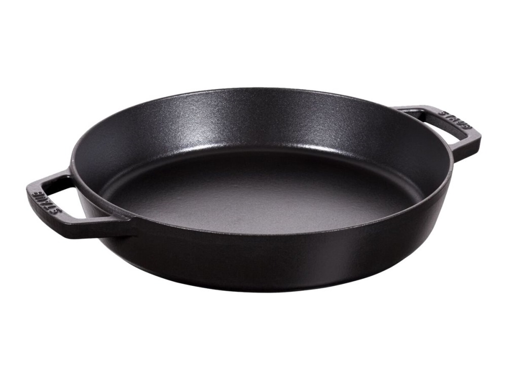 STAUB Staub paellapande støbejern 2 håndtag Ø34 cm Sort