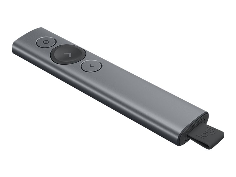 Logitech Spotlight - Fjernbetjening til præsentation - 3 knapper - skifer