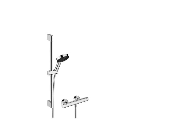 HG Pulsify Select S - Brusesystem 105 m. termostat & bruserstang 65 cm Krom