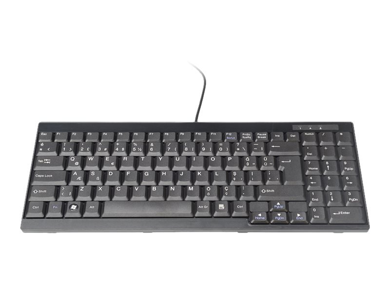 Digitus Tastatur Passend Für Tft-Konsolen, Türkisches Layout, Volle Größe (100%), Kabelgebunden, Schwarz