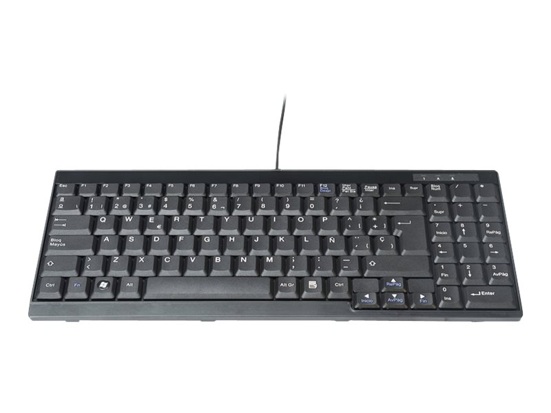 Digitus Tastatur Passend Für Tft-Konsolen, Spanisches Layout, Volle Größe (100%), Membran Key Switch, Qwerty, Schwarz