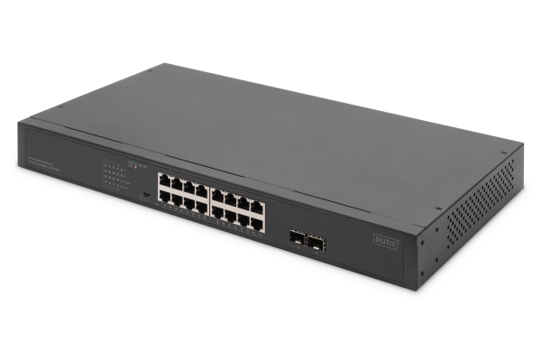 Digitus Dn 95347 2 Ikke Administreret Gigabit Ethernet 10/100/1000 Fuld Duplex Strøm Over Ethernet Poe Stativ Montering 1u