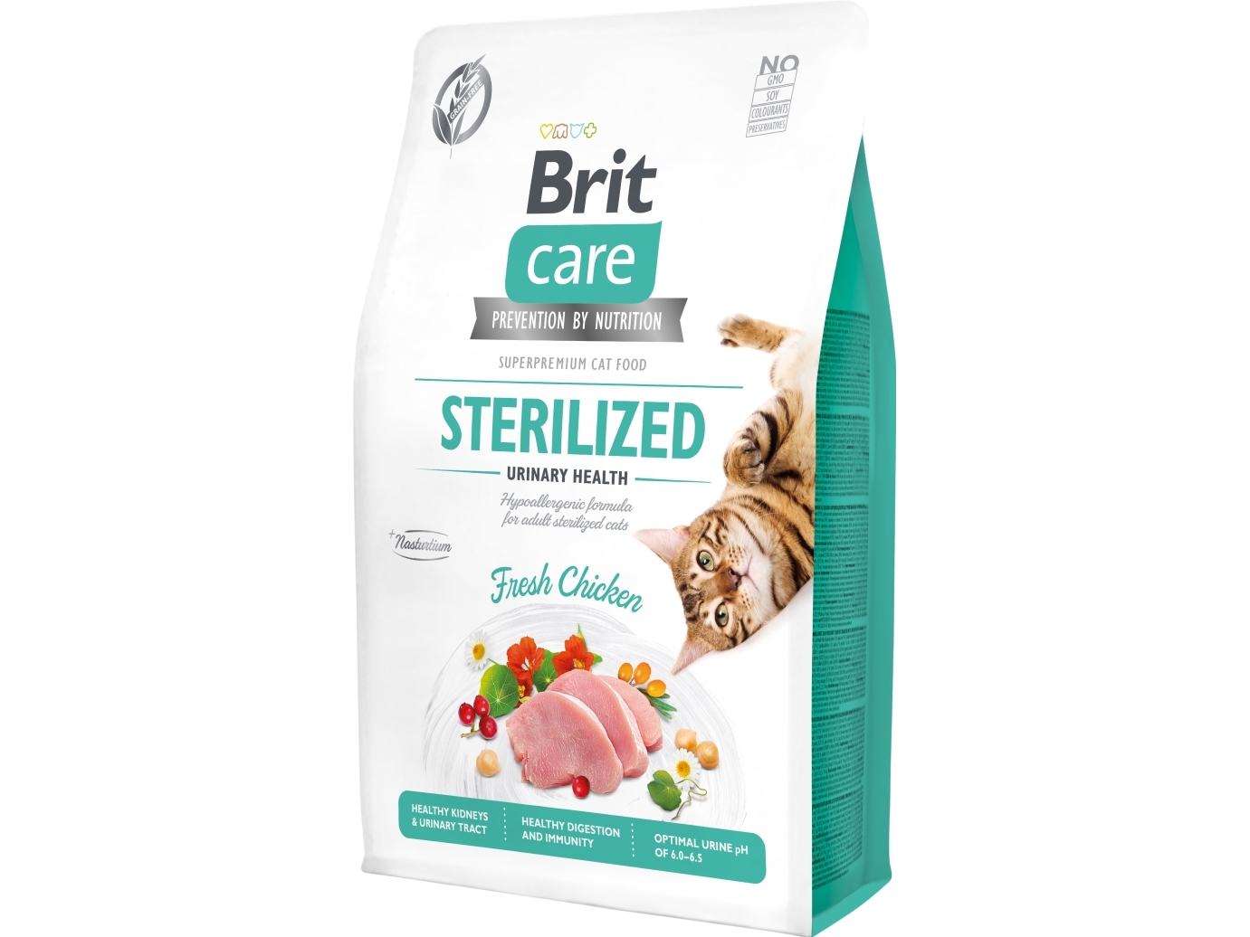 Tørfoder til steriliserede katte Brit Care Grain-Free Sterilized Urinary - 2 kg
