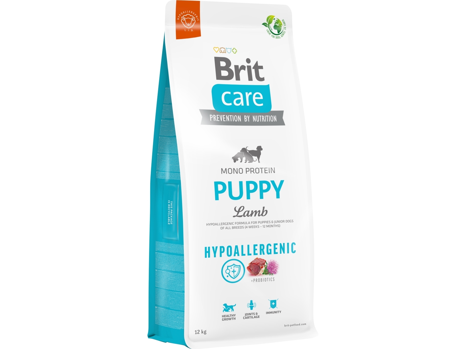 Hundefoder tørfoder Brit Care Hypoallergenic Puppy Lamb 12 kg