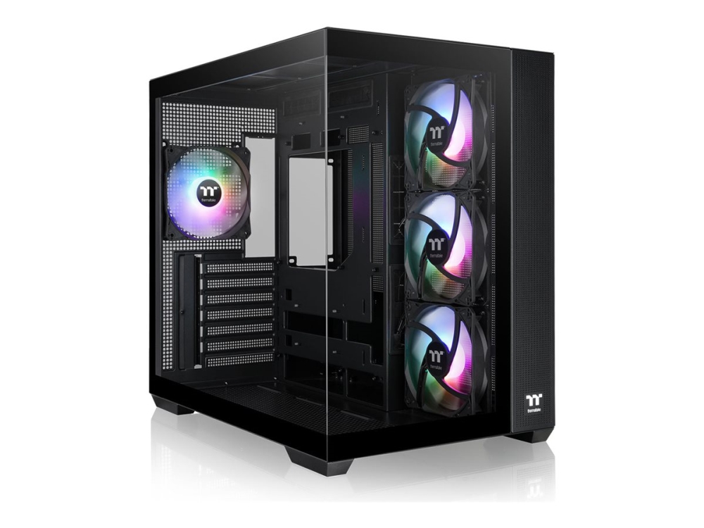 Thermaltake View 380 TG ARGB - Mid tower - ATX - genomskinlig sidopanel (härdat glas) - ingen strömförsörjning (ATX) - hortensia blå - USB/ljud | Datorkomponenter - Datorchassin & Tilbeör - Alla Datorchassin | GameStuff