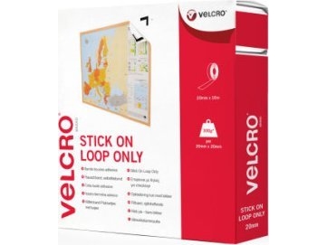 Velcro Vel-Ec60222 - Weiß - 20 Mm - 10 M - 1 Stück(E) - Box
