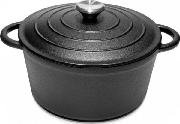 KRISBERG Valurautainen 28 cm:n pyöreä leivonta-astia 5,9 L raskas induktiokaasulle Krisberg KR 2574