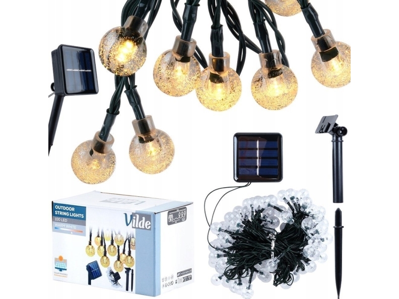 Vilde Garden Christmas Solar ORION LED-guirlande 10 m 100 stk.