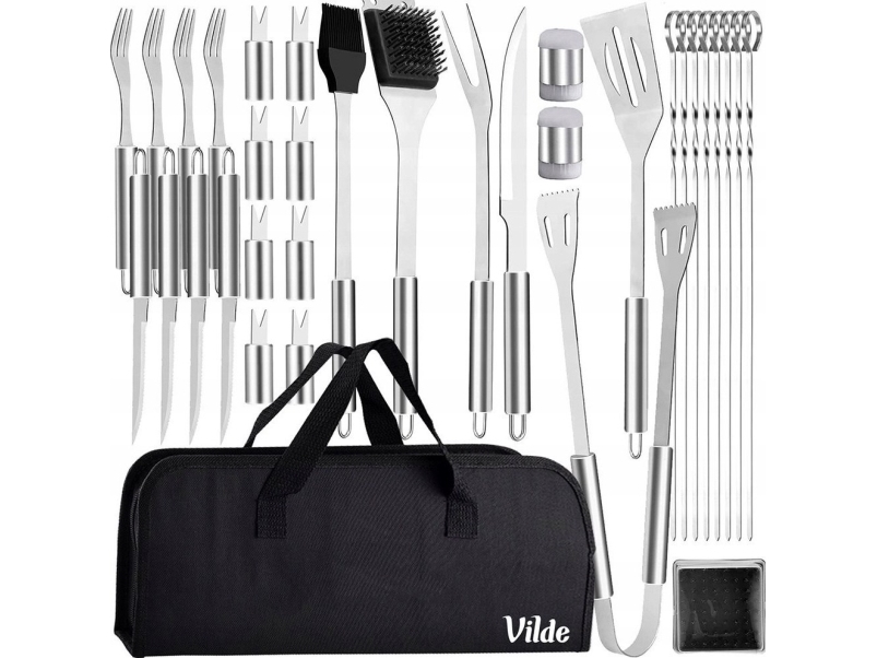 Vilde Teräsgrilli tarvikkeet kotelolla VILDE 33 el.