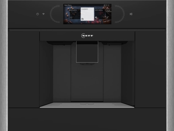 Neff Cl4tt11n0 Espressomaskine Kaffebønner Indbygget Kværn Sort Rustfrit Stål