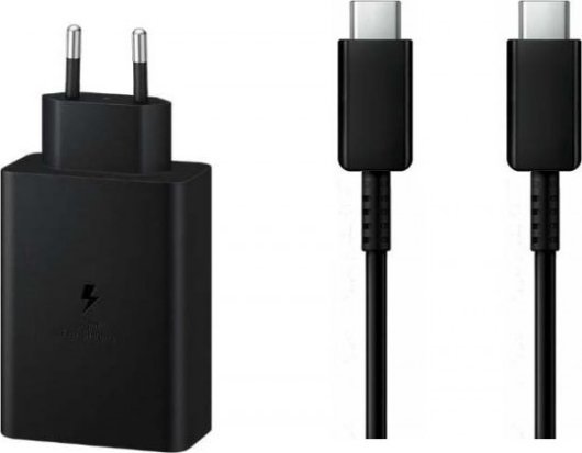 Vega Litte Netoplader Pd 2Xusb-C 1Xusb Ep-T6530 65W Sort + Economy Usb Pd-Kabel Type-C Til Type-C 5A 100W