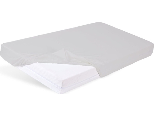 BabyMatex jersey lagen med elastik til tremmeseng 160×80 grå