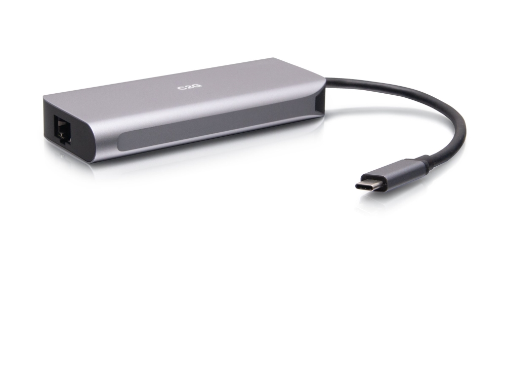 C2g Usb-C 4.0 6-In-1 Mini-Dockingstation Mit Hdmi, Usb-A, Ethernet Und Usb-C 85W- 8K 60Hz - Dockingstation - Usb-C / Thunderbolt 3 - Hdmi - 1Gbe
