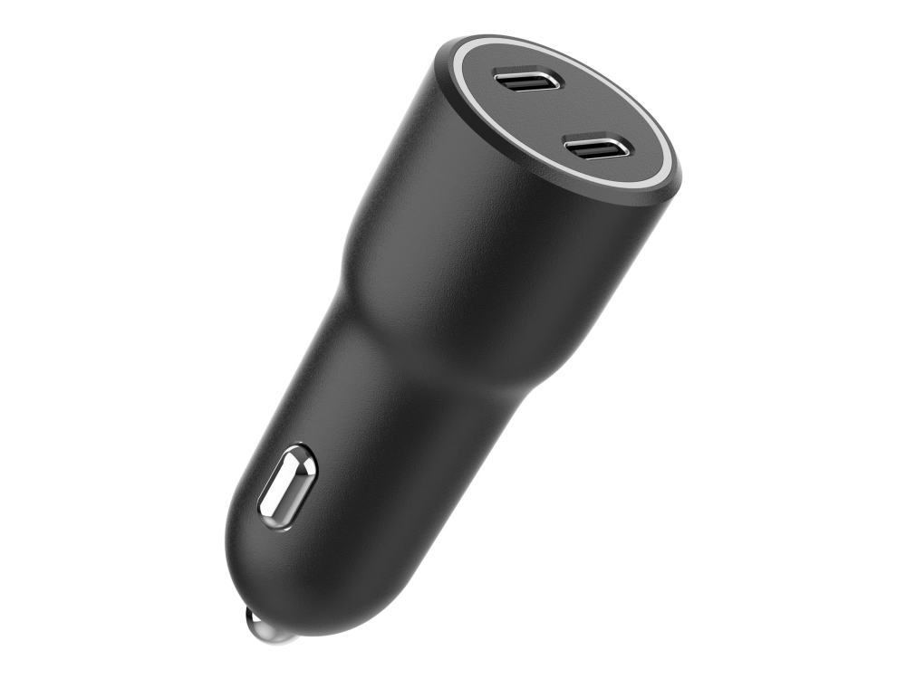 Gembird - Strömadapter för bil - 40 Watt - 3 A - PD - 2 utdatakontakter (USB-C) - svart | Tele & GPS - Batteri & Laddare - Billaddare | GameStuff