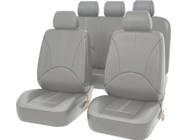 ATL AG338G Eco sätesöverdrag i läder, grå | Bilvård & Biltillbehör - Bilens Interiörutrustning - Övriga | GameStuff