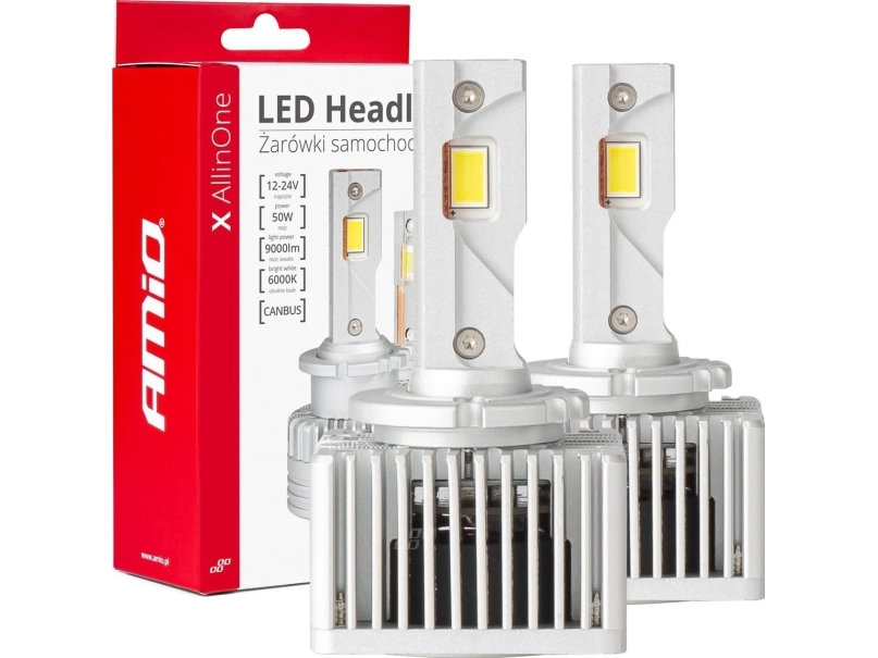 Led Automobilių Lemputės X Serijos Allinone D1s D3s D8s 6000K Canbus Amio-03669