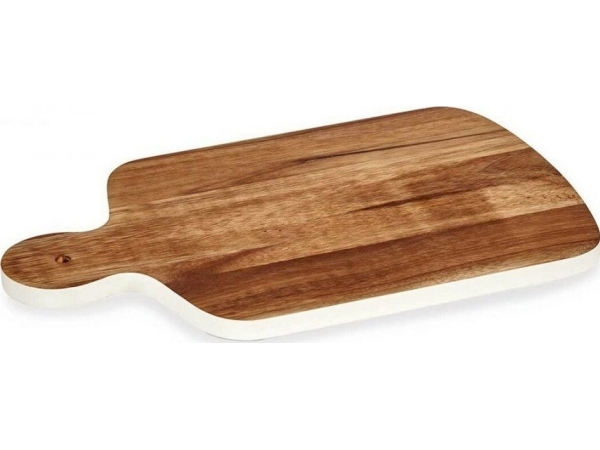 Bigbuy Home Schneidebrett Braun Weiß Akazienholz (25,7 X 1,5 X 40 Cm)