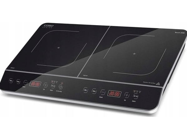 Caso Design Touch 3500, Sort, Benkeplate, 60 cm, Sonebasert induksjon, Glass-keramikk, 2 zone(s)