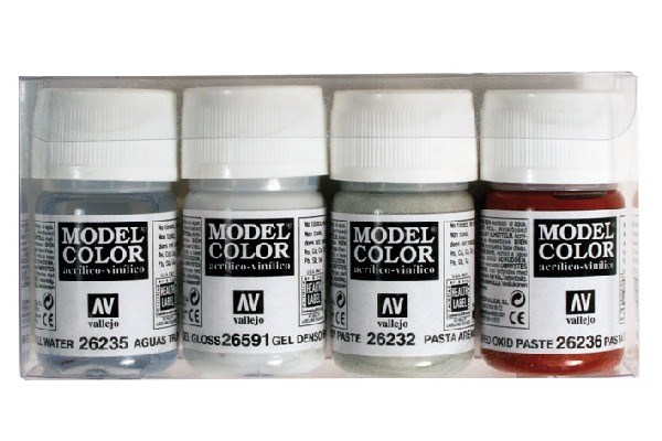Vallejo : 73.189 - Diorama Effects Set - Mud & Puddles (4 X 35 Ml)
