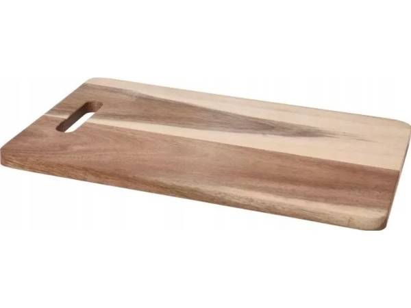 Excellent Houseware Natūralaus Akacijos Medžio Pjaustymo Lentelė 36x23 cm su Rankena