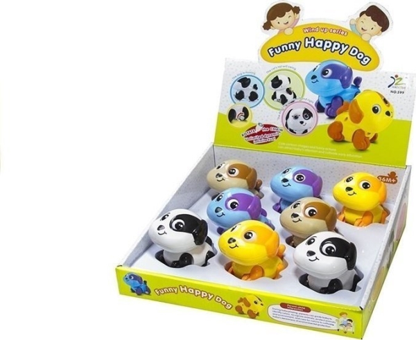 Leantoys Steck- / Aufzieh-Hund Spielzeug Bewegt Den Schwanz Farben Lean Toys