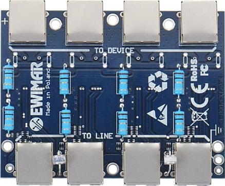 LAN modulis su apsauga nuo viršįtampių EXT su PoE apsauga EWIMAR PTF-54-EXT/PoE