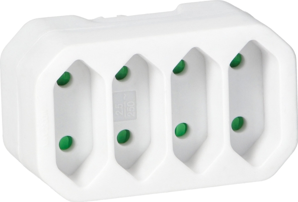 Orno Euro-Verteiler 4X2p, Weiß