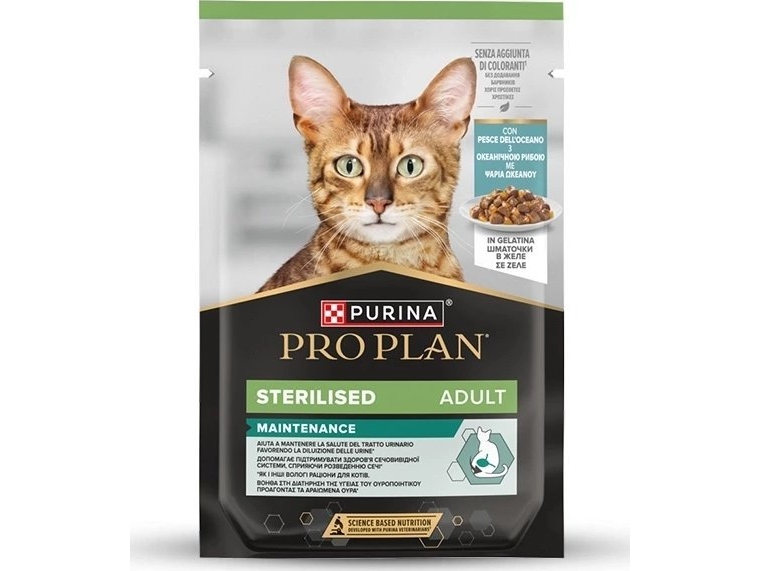 Purina Pro Plan Nassfutter Für Kastrierte Katzen Mit Fisch 85 G
