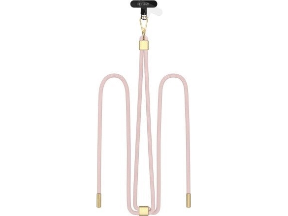 Tech-Protect Tech-Protect C2s Rope Crossbody Strap Baby Pink/Gold