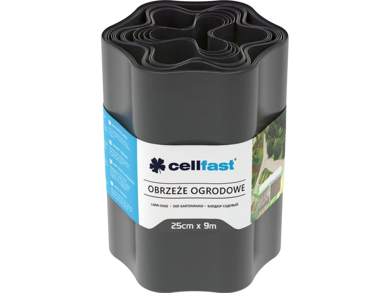 Cellfast kantlist 25 cm x 9 m grafitgrå | Trädgården - Trädgårdsredskap - Övriga trädgårdsredskap | GameStuff