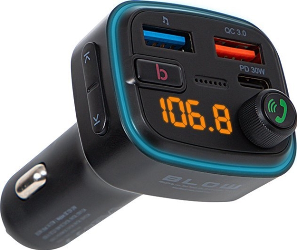 Transmiter FM Blow 74-177# Transmiter fm blow bluetooth5.3+qc3.0 +pd 30w