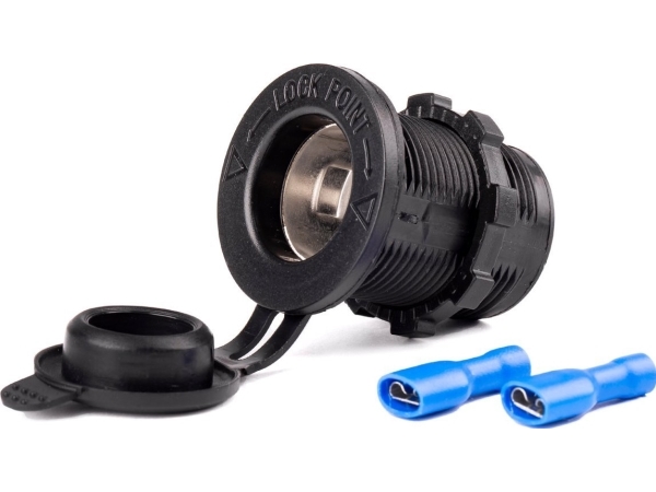 AMiO extra strömuttag för infällt montage 12V 24V mod-01 amio-02851 | Bilvård & Biltillbehör - Utvändiga utrustning för bilar | GameStuff
