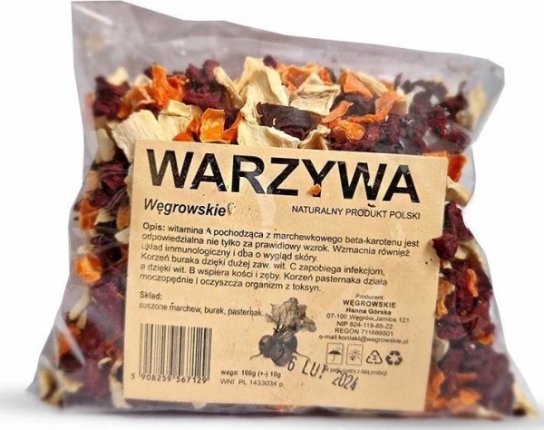 Wegrowskie Nager-Snack (Kaninchen, Gemüse) 100 G