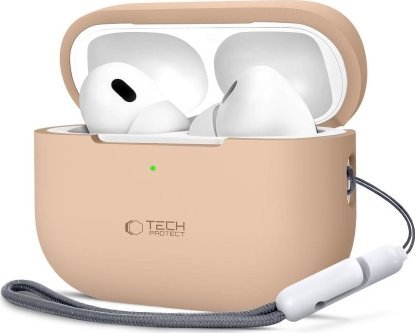 Tech-Protect Etui Tech-Protect Silicone Apple Airpods Pro 1 / 2 Caffe Latte | Tele & GPS - Mobil tillbehör - Övriga tillbehör | GameStuff