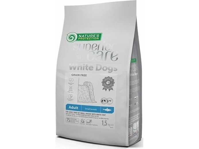 Natures Protection Nature's Protection Sc White Dogs White S Śledź 1,5Kg