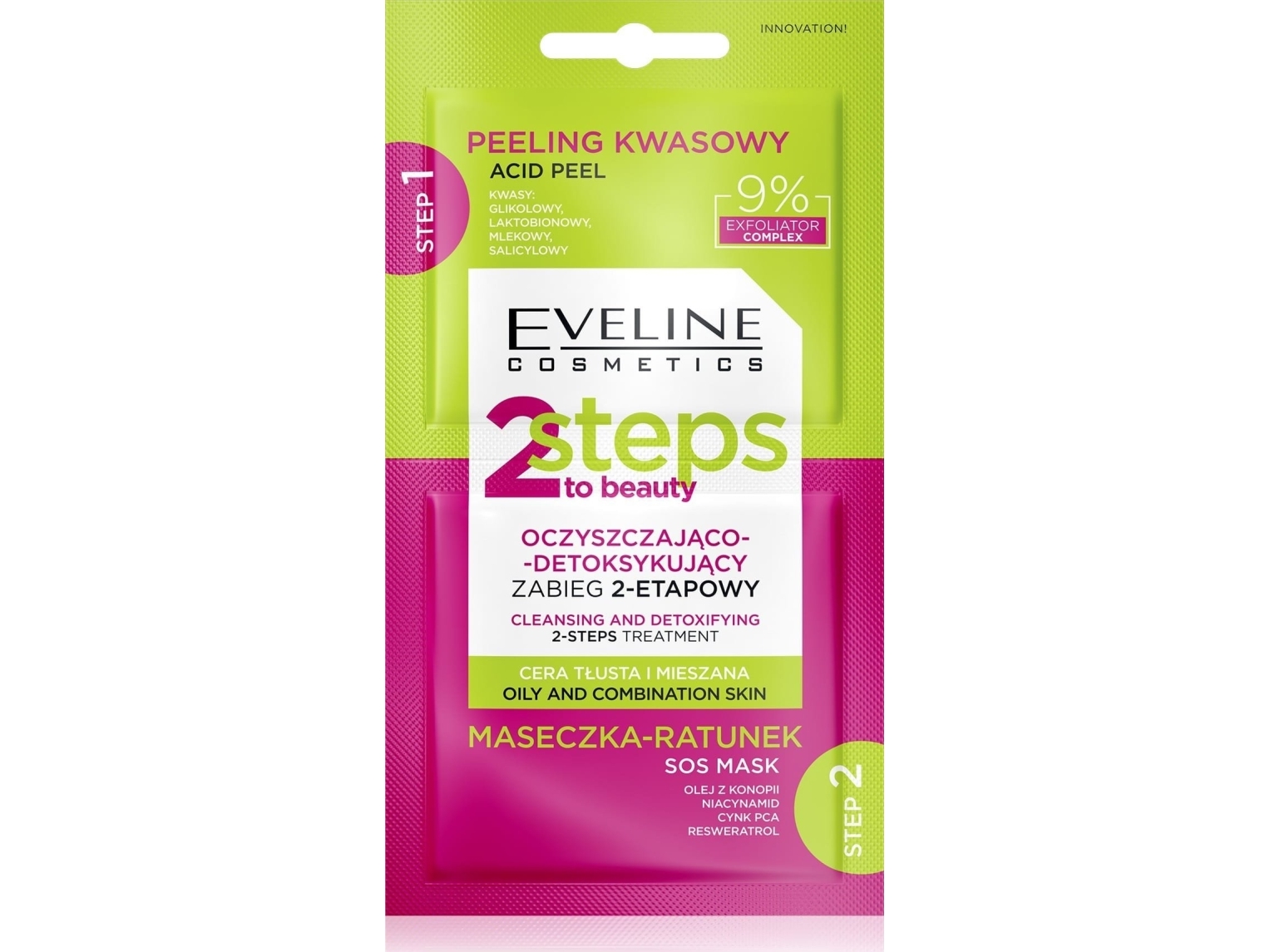 Eveline Eveline 2 Steps To Beauty Zabieg Oczysz-Det. 2X4ml